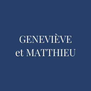 Biographie de Geneviève et Matthieu
