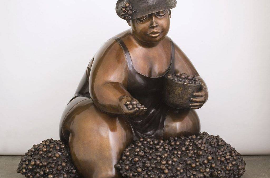 Grande dame aux bleuets